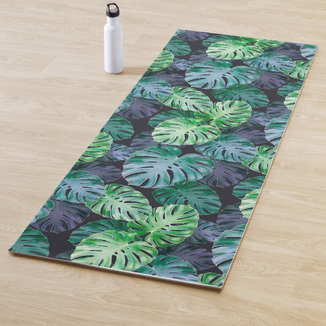 Esterilla De Yoga Hojas tropicales de Monstera (In situ)