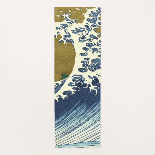 Esterilla De Yoga Hokusai Gran Ola Arte Japonés (Anverso)