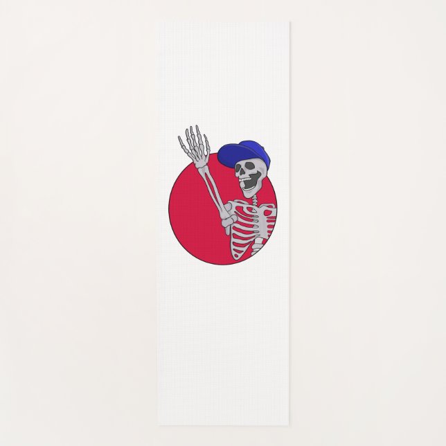 Esterilla De Yoga Hola amigos Guay y Funny Skeleton (Anverso)