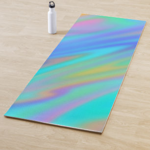 Esterilla De Yoga Holograma lujoso de lujo azul violeta