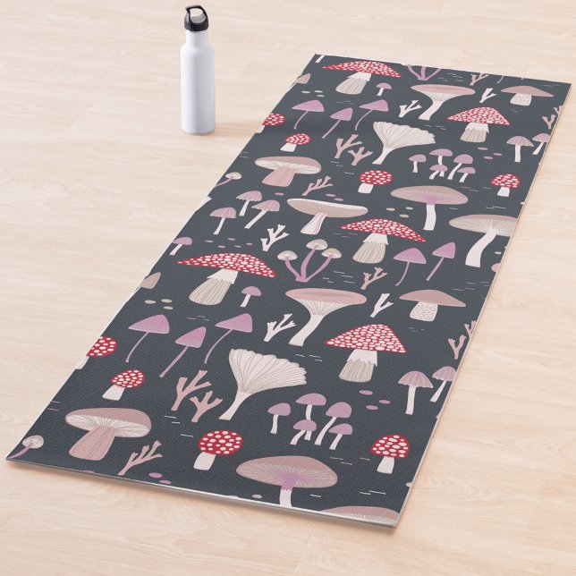 Esterilla De Yoga Hongos Toadstool Mushroom (Mushroom toadstool and fungi yoga mat)
