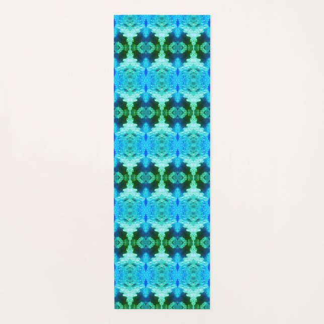 Esterilla De Yoga Hy Blue Ikat Zen (Anverso)