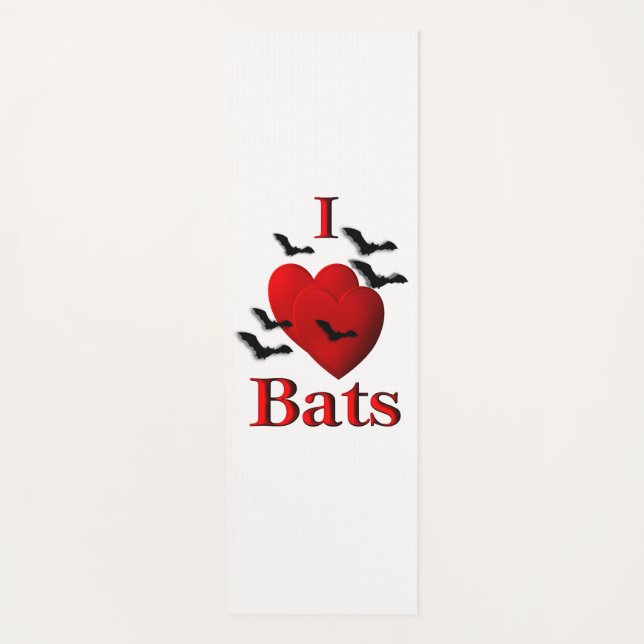 Esterilla De Yoga I Heart Bats (Anverso)
