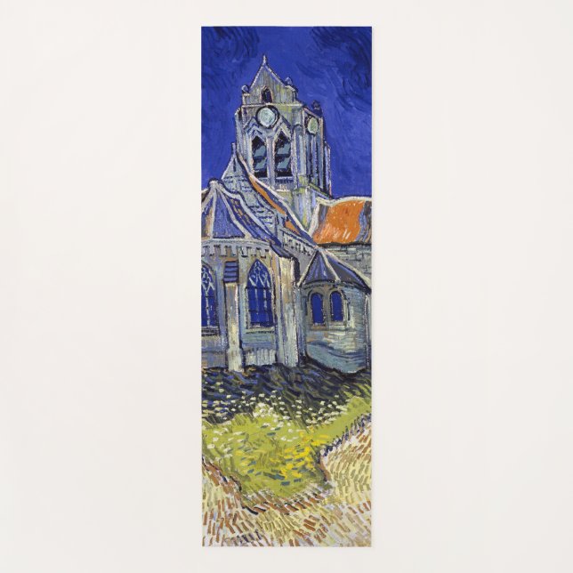 Esterilla De Yoga Iglesia de Auvers, Van Gogh (Anverso)