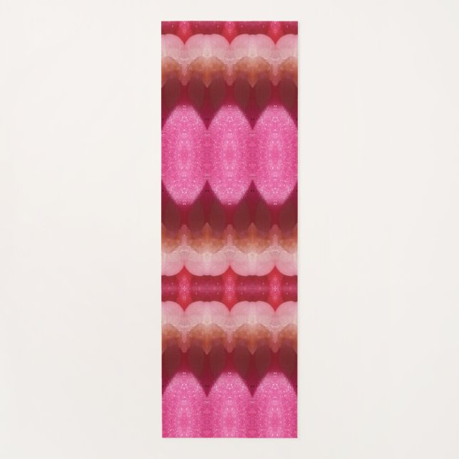 Esterilla De Yoga Ikat 3 Flor magenta (Anverso)