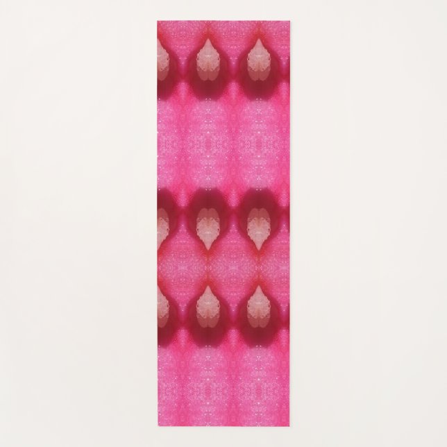 Esterilla De Yoga Ikat 4 Flor magenta (Anverso)