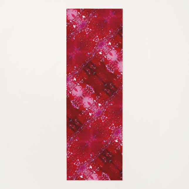 Esterilla De Yoga Ikat Red Snapdragon (Anverso)