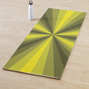 Esterilla De Yoga Ilusión Óptica Alfombra De Yoga Amarilla