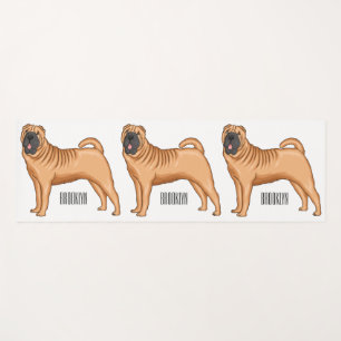 Esterilla De Yoga Ilustracion chino de personalizado de perro Shar-P
