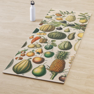 Esterilla De Yoga Ilustracion científico botánico de frutas