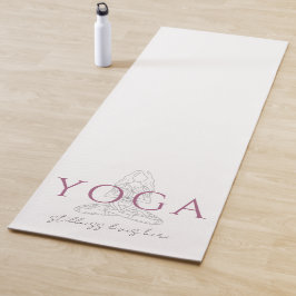 Esterilla De Yoga Ilustración de instructora de yoga minimalista en