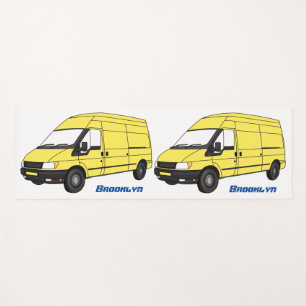 Esterilla De Yoga Ilustracion de la camioneta de entrega