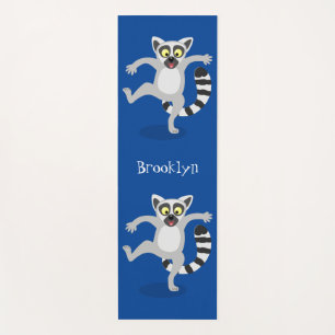 Esterilla De Yoga Ilustracion de personalizado bailador de lémur de 