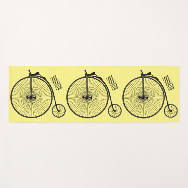 Esterilla De Yoga Ilustracion de personalizado de bicicletas de alta (Anverso (horizontal))