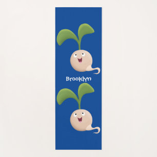 Esterilla De Yoga Ilustracion de personalizado de brote de semillas