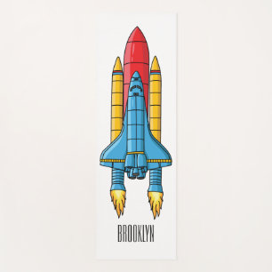 Esterilla De Yoga Ilustracion de personalizado de buques de cohetes