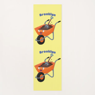 Esterilla De Yoga Ilustracion de personalizado de carretilla naranja
