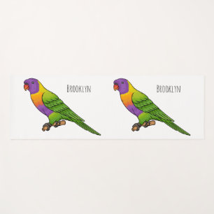 Esterilla De Yoga Ilustracion de personalizado de cocodrilo arcoiris