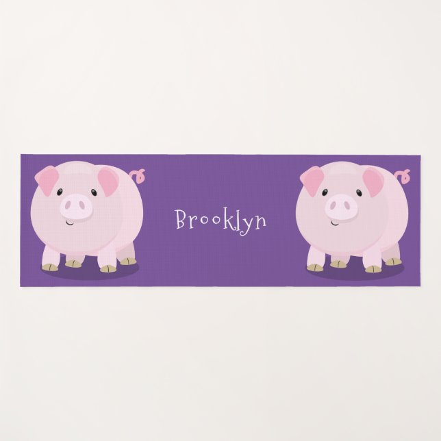 Esterilla De Yoga Ilustracion de personalizado de costillar de cacer (Anverso (horizontal))