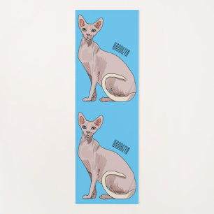 Esterilla De Yoga Ilustracion de personalizado de gatos Sfinx