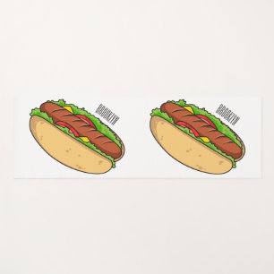 Esterilla De Yoga Ilustracion de personalizado de hot dog