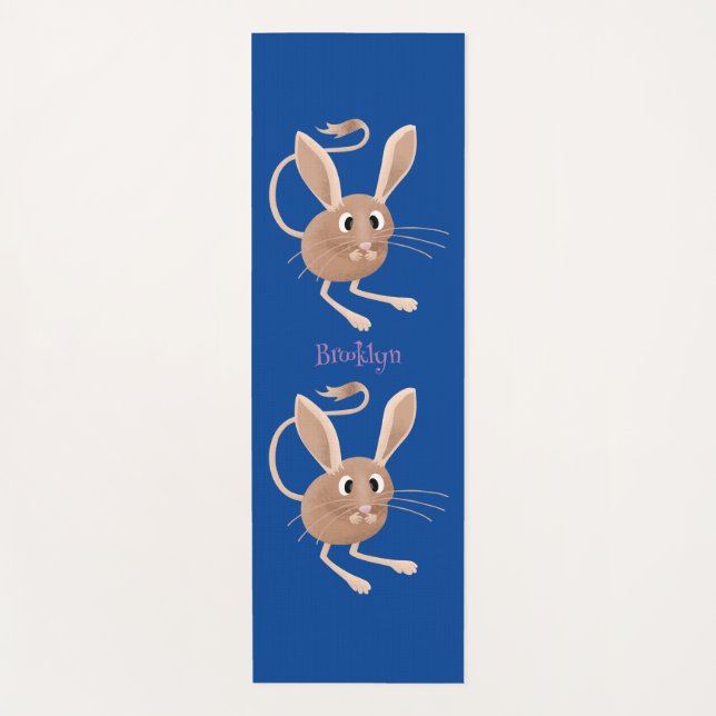 Esterilla De Yoga Ilustracion de personalizado de jerboa larga y cor (Anverso)