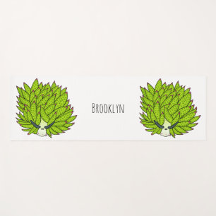 Esterilla De Yoga Ilustracion de personalizado de lodo de hoja