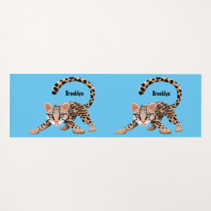 Esterilla De Yoga Ilustracion de personalizado de ocelot de Cute