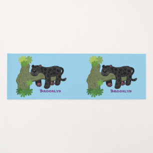 Esterilla De Yoga Ilustracion de personalizado de pantera negra de j
