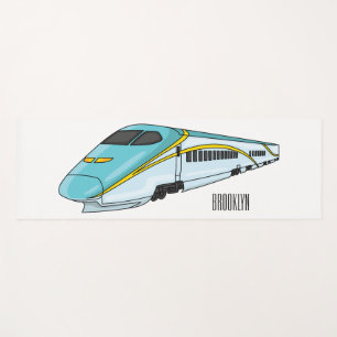 Esterilla De Yoga Ilustracion de personalizado de trenes de alta vel