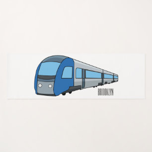 Esterilla De Yoga Ilustracion de personalizado de trenes eléctricos