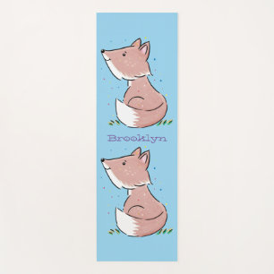 Esterilla De Yoga Ilustracion de personalizado de zorro bebé