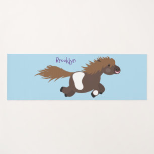 Esterilla De Yoga Ilustracion de personalizado del pony de Shetland