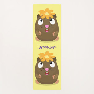 Esterilla De Yoga Ilustracion de personalizado feliz de conejillo de