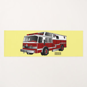 Esterilla De Yoga Ilustracion del personalizado del motor de fuego