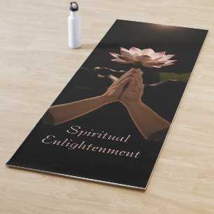 Esterilla De Yoga Ilustración espiritual de las flores de Lotus