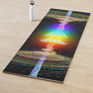 Esterilla De Yoga Ilustración mística del campo energético chakras