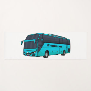 Esterilla De Yoga Ilustracion moderno de personalizado de autobús de