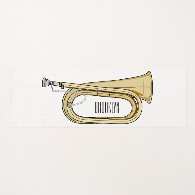 Esterilla De Yoga Ilustracion personalizado Bugle (Anverso (horizontal))