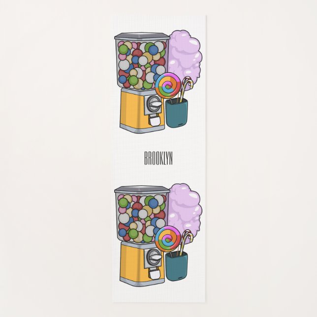 Esterilla De Yoga Ilustracion personalizado Candy (Anverso)