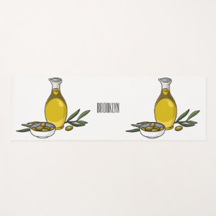 Esterilla De Yoga Ilustracion personalizado de aceite de oliva