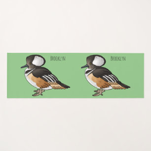 Esterilla De Yoga Ilustracion personalizado de aves merganser con ca