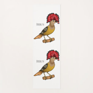 Esterilla De Yoga Ilustracion personalizado de aves Royal flycatcher