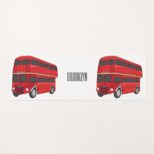 Esterilla De Yoga Ilustracion personalizado de bus de dos pisos