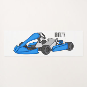 Esterilla De Yoga Ilustracion personalizado de carreras de Kart