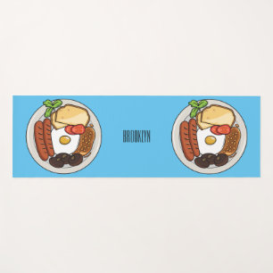 Esterilla De Yoga Ilustracion personalizado de desayuno inglés