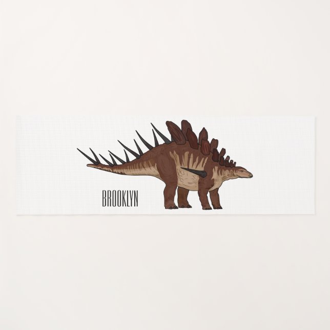 Esterilla De Yoga Ilustracion personalizado de Kentrosaurus (Anverso (horizontal))