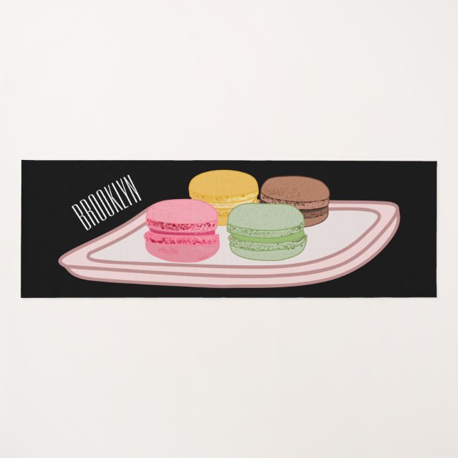 Esterilla De Yoga Ilustracion personalizado de Macaron (Anverso (horizontal))