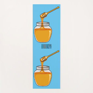 Esterilla De Yoga Ilustracion personalizado de miel