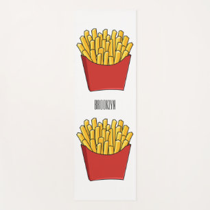 Esterilla De Yoga Ilustracion personalizado de patatas fritas